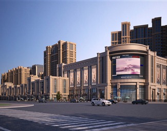 简欧住宅商业街