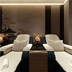 新中式 足浴房 三人位足浴包间