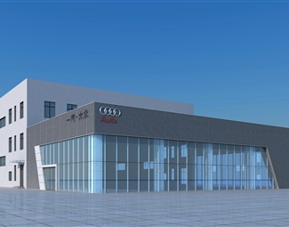 现代4s店建筑外观