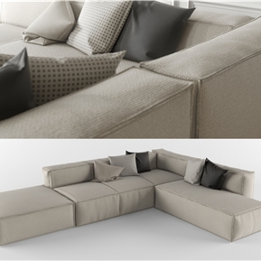 现代 转角沙发 多人沙发