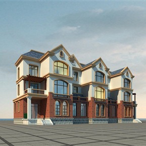 欧式 联排别墅 别墅