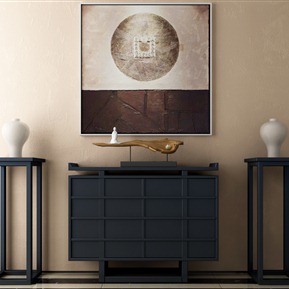 新中式 玄关柜 装饰柜装饰品组合