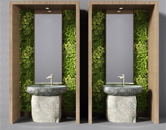 现代公共卫生间3d模型下载-3d溜溜网