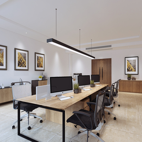 现代 公共办公区 企划部办公室