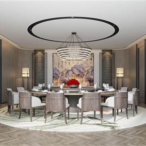 新中式 包间 酒店会所包间会客厅