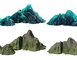 现代 假山 山脉假山雕塑摆件