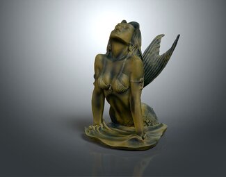 现代 雕塑 美人鱼 雕像 美人鱼雕刻 海兽 鱼龙 海怪
