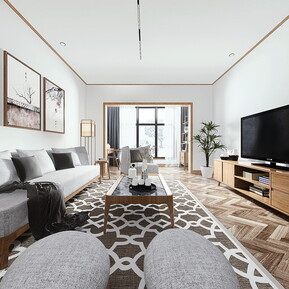 北欧 客餐厅 客餐厅全景