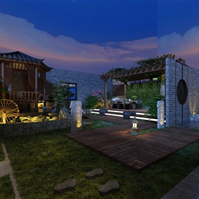 新中式 花园 空中花园