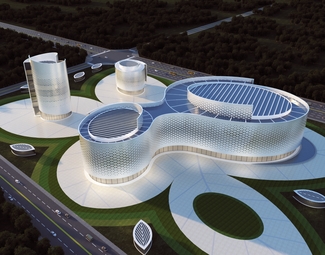 现代 体育馆建筑 公共体育馆