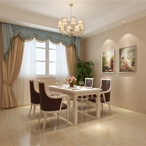 美式 餐厅 餐桌椅组合