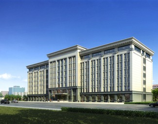 简欧办公建筑办公楼