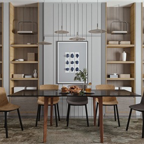 现代 餐桌椅组合 餐桌椅