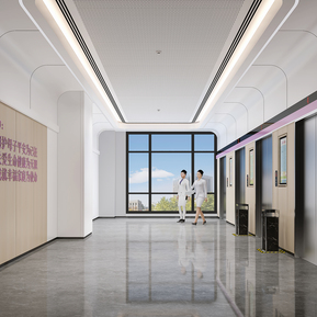 现代 电梯厅 医院电梯