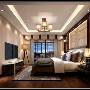 新中式 卧室 奢华主卧