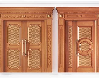 64mb下载简欧宴会厅木门3d模型下载447kb下载新中式实木双开门3d模型