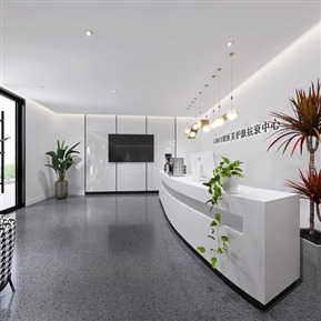 轻奢 美甲店 美容院 前台接待区