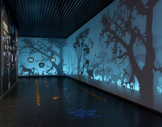 现代 展厅 魔法森林长廊