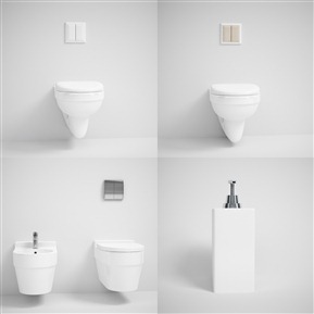 现代 马桶 陶瓷马桶洗手台组合