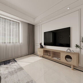 现代 客厅 客餐厅