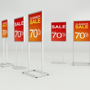 现代 广告牌 广告架