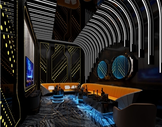 现代 KTV 包间