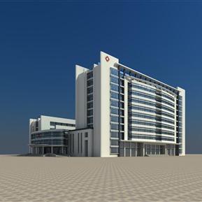 现代 医院建筑 医院办公楼养老院