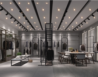 工业LOFT现代衣服专卖店
