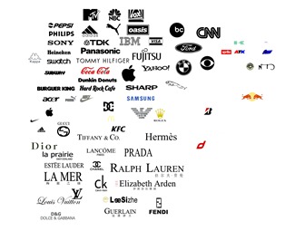 现代服饰品牌logos