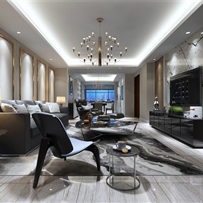 现代 客餐厅 简约