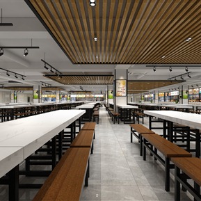 现代 食堂 学生食堂