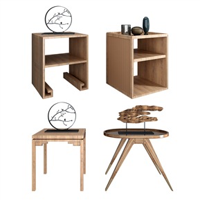 新中式 边几 边几角几组合