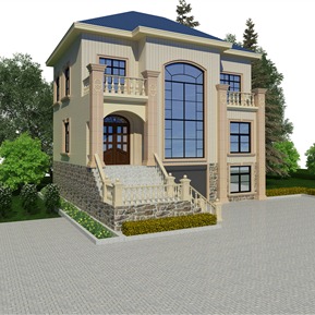 欧式 独栋别墅 自建别墅