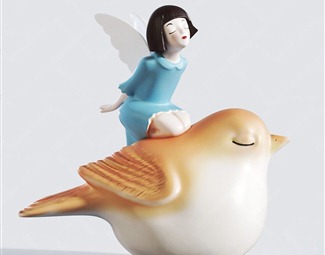 现代美少女摆件