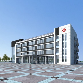现代 医院建筑 办公楼