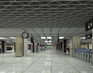 现代地铁设备站厅