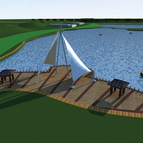 现代 公园 张拉膜