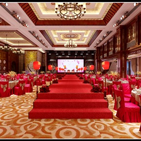 新中式 宴会厅 豪华宴会厅