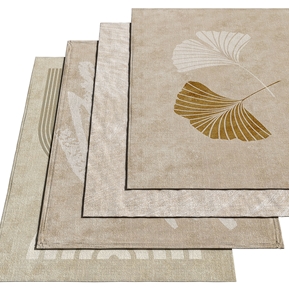 现代 方形地毯 布艺绒毛地毯