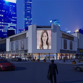 现代 门头 商城门头