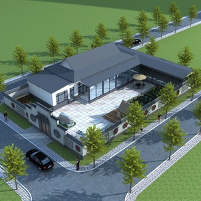 新中式 庭院 小院