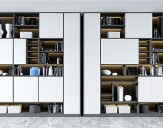 现代书柜储物柜