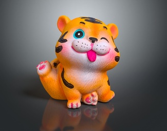 现代 玩具 老虎 卡通老虎 动漫老虎 猛虎