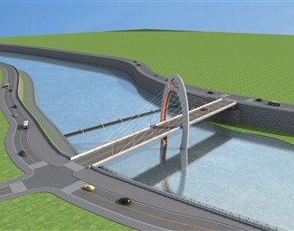 现代城市高架桥