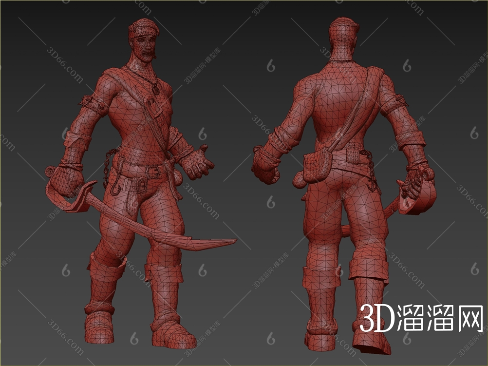 现代海盗泰勒格兰特3d模型下载