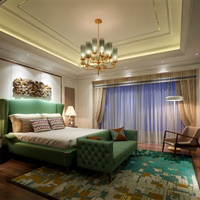 简欧 卧室 卧室组合