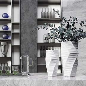 现代 摆件组合 花瓶装饰摆件