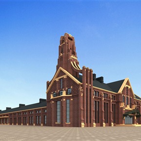 欧式 会所建筑 旅游区接待中心会所