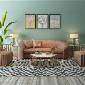 现代 沙发茶几组合 沙发组合