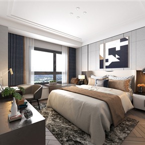 轻奢 卧室 客餐厅